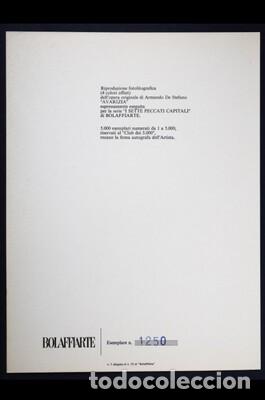 Arte: Armando De Stefano &ndash; &ldquo;Avaricia&rdquo; (1978) - Foto 7