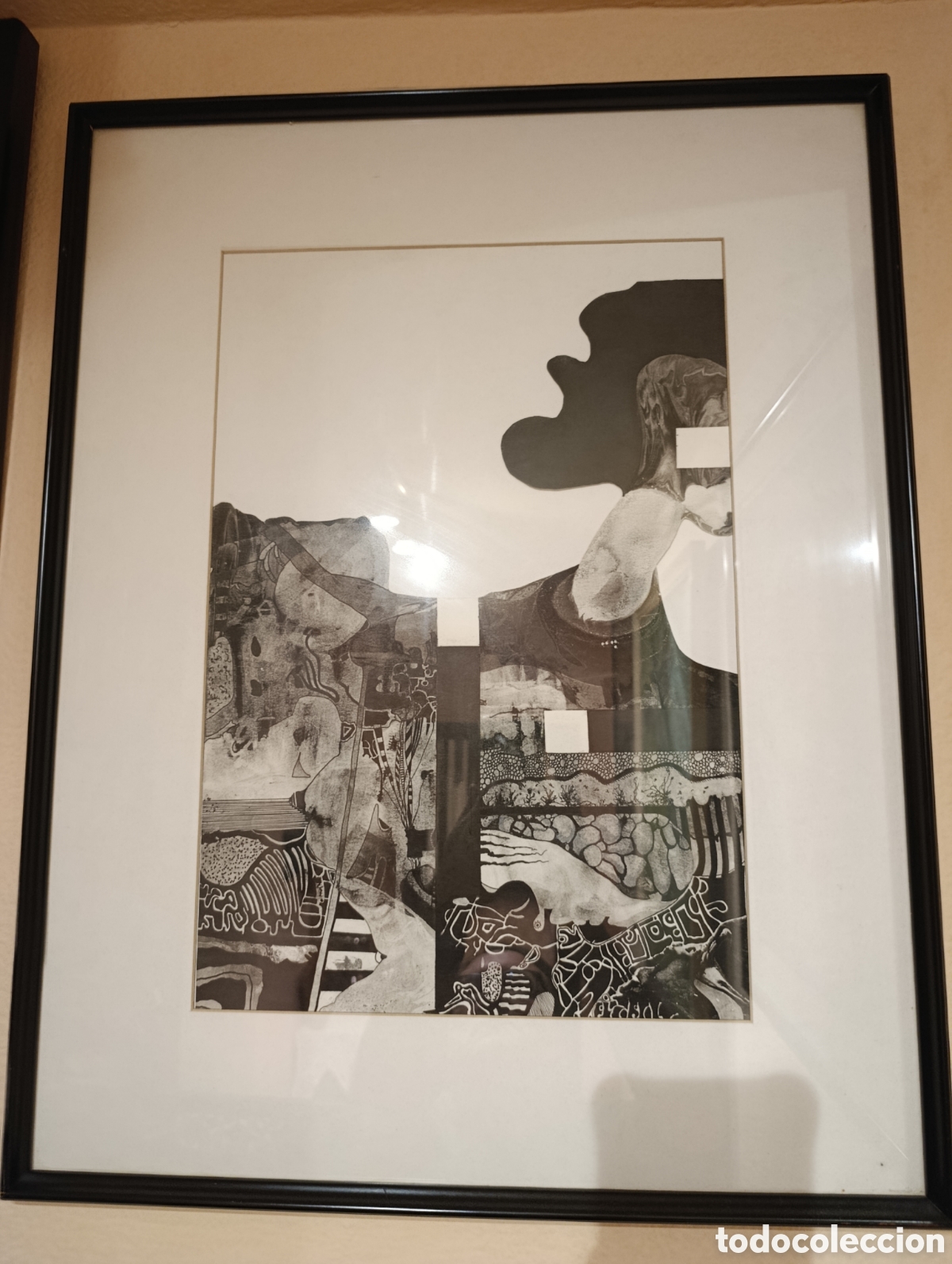 Arte: Litograf&iacute;a abstracta, 53x 68 - Foto 1