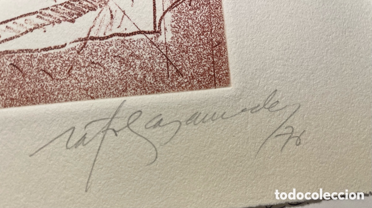 Arte: R&agrave;fols Casamada.Aiguafort 1978 - Foto 2