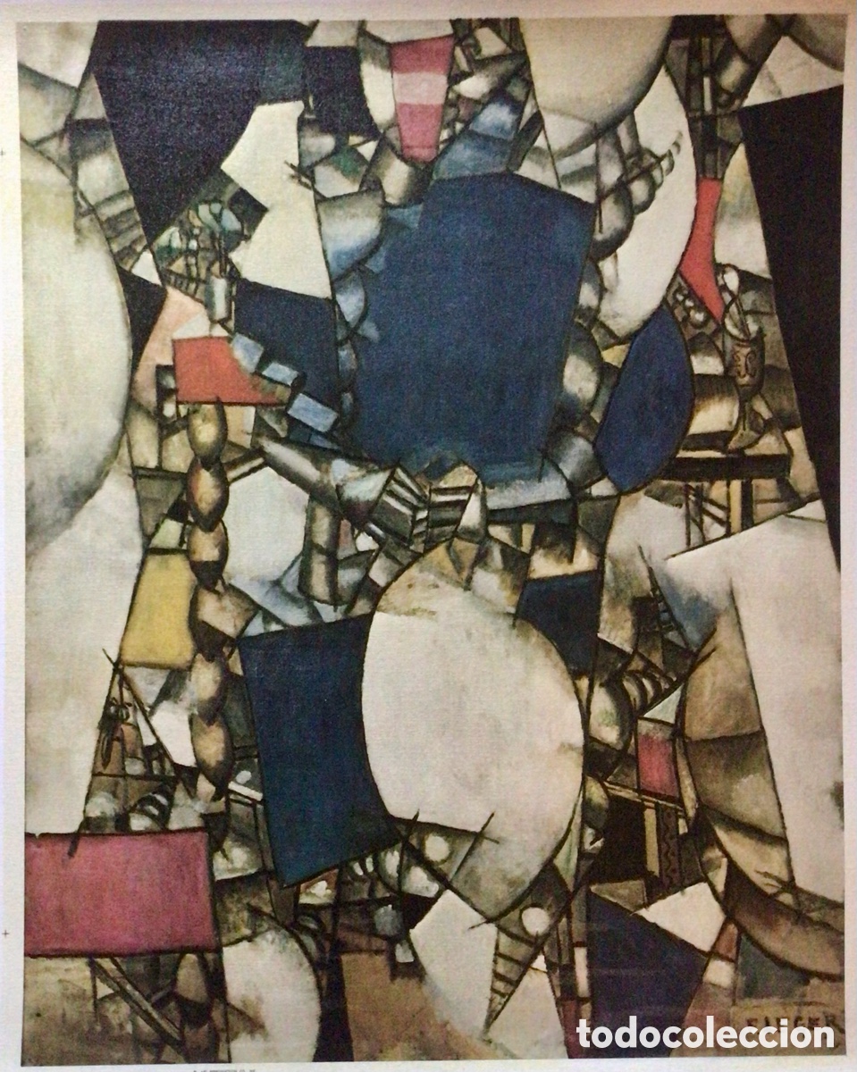 Arte: Litograf&iacute;a Fernand L&eacute;ger - Foto 1