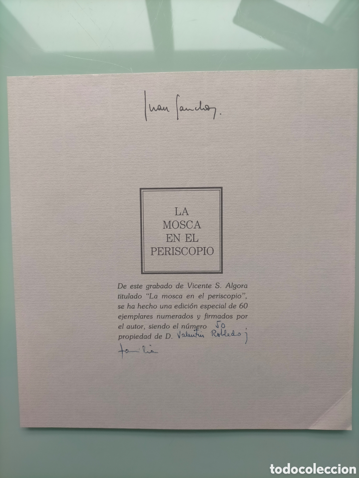 Arte: Litograf&iacute;a V.S. Algora _ La mosca en el periscopio - Foto 8