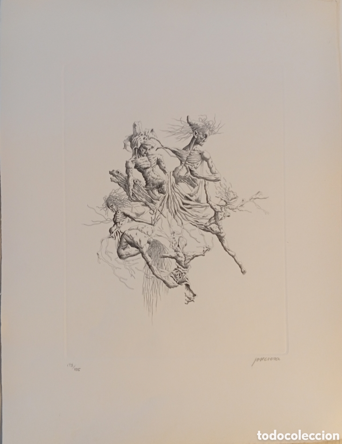 Art: Pintura grabado litograf&iacute;a del pintor (Aracena, Huelva)Jos&eacute; Vieira