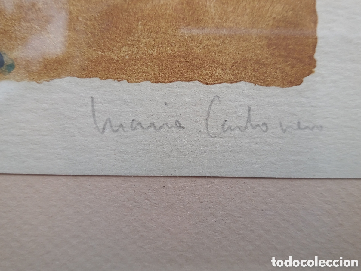 Arte: Mar&iacute;a Carbonero, litograf&iacute;a - Foto 2