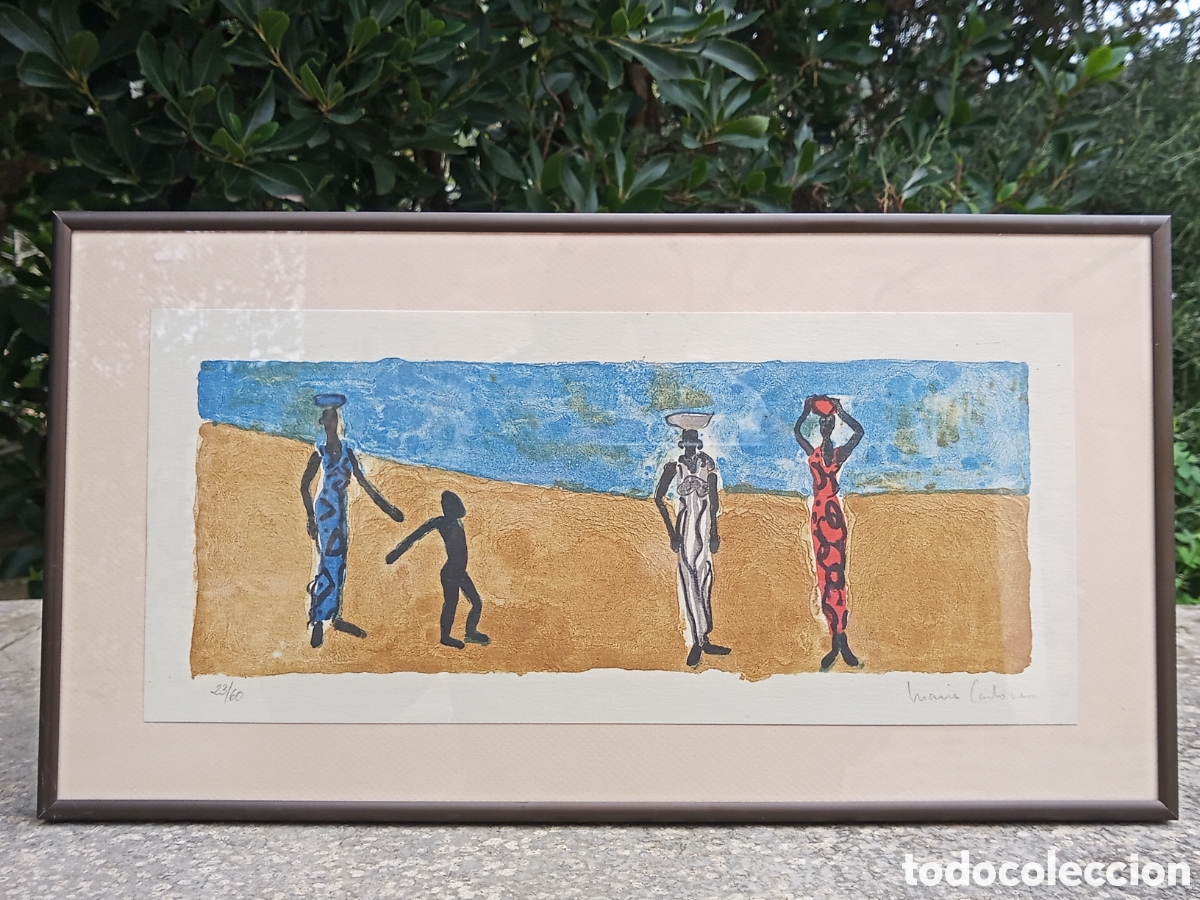 Arte: Mar&iacute;a Carbonero, litograf&iacute;a - Foto 1