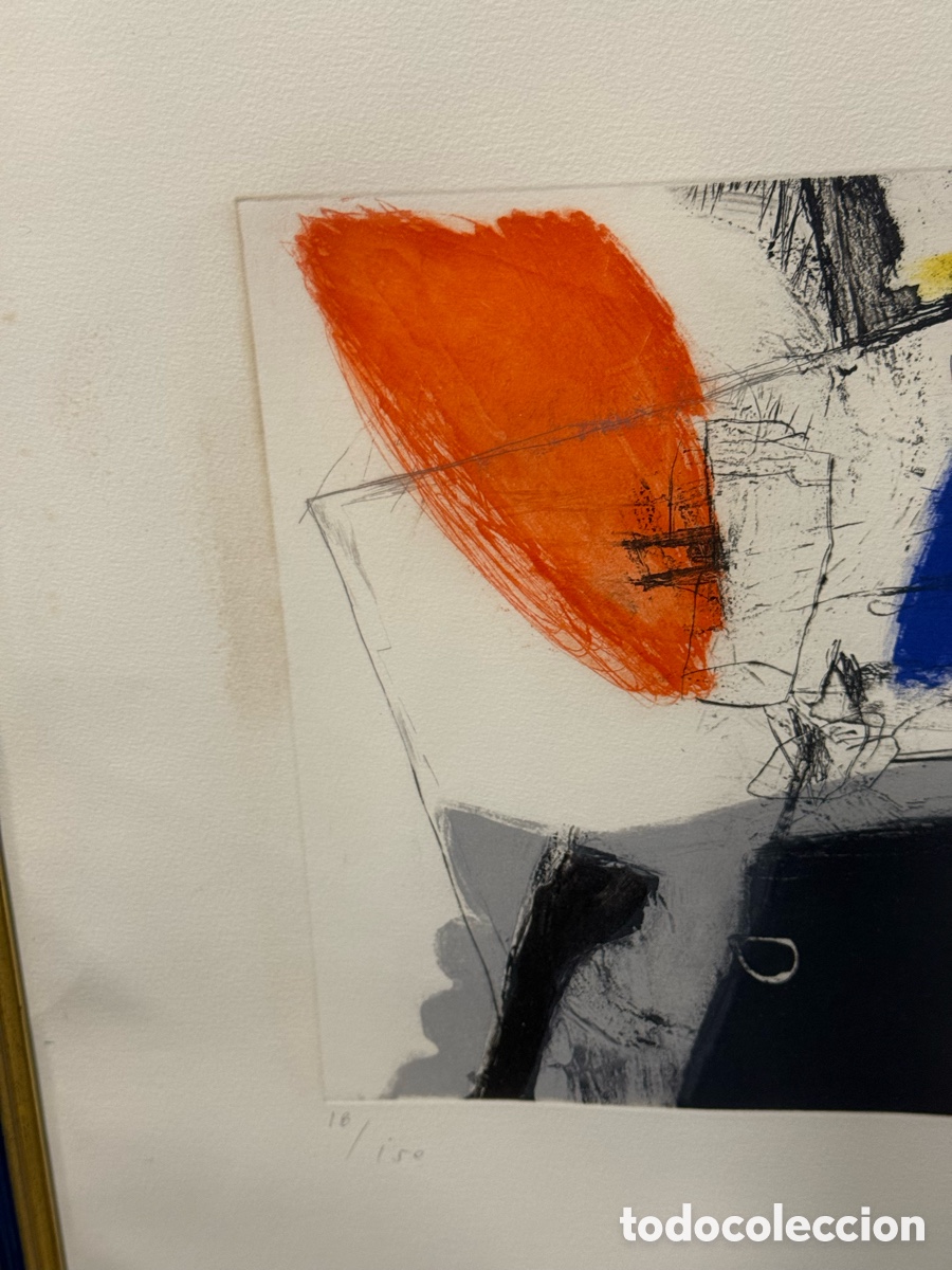 Arte: Litograf&iacute;a de Joaqu&iacute;n capa arte abstracto - Foto 2
