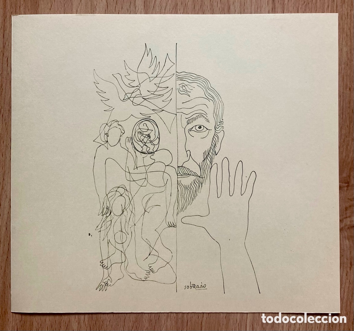 Arte: Litograf&iacute;a Sobrado dibujo m&uacute;ltiple - Foto 2