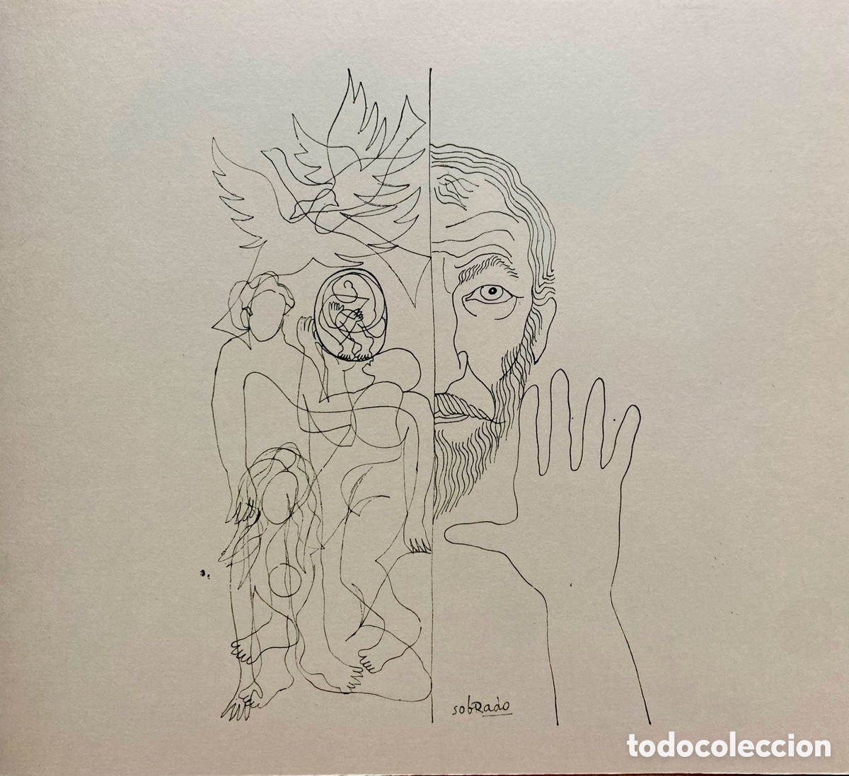Arte: Litograf&iacute;a Sobrado dibujo m&uacute;ltiple - Foto 1