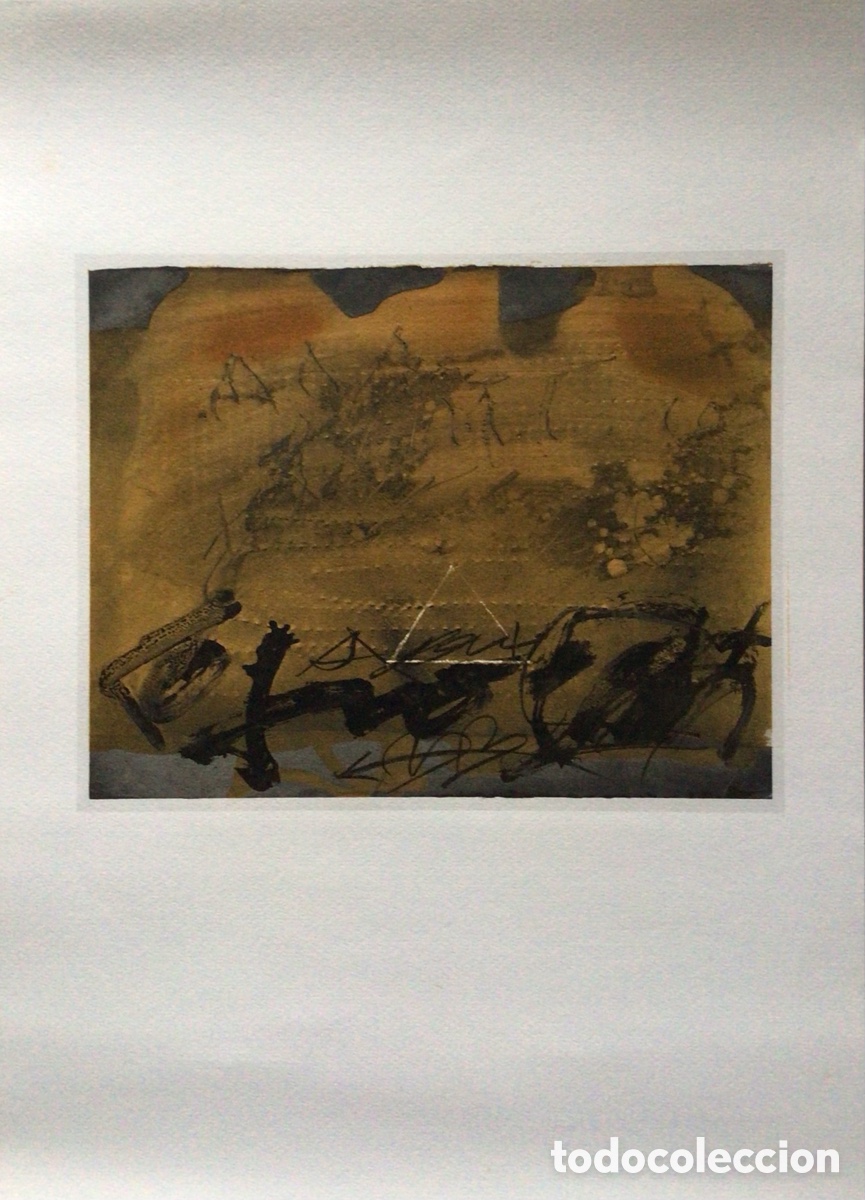 Arte: Litograf&iacute;a Tapies graffiti e triangolo - Foto 3