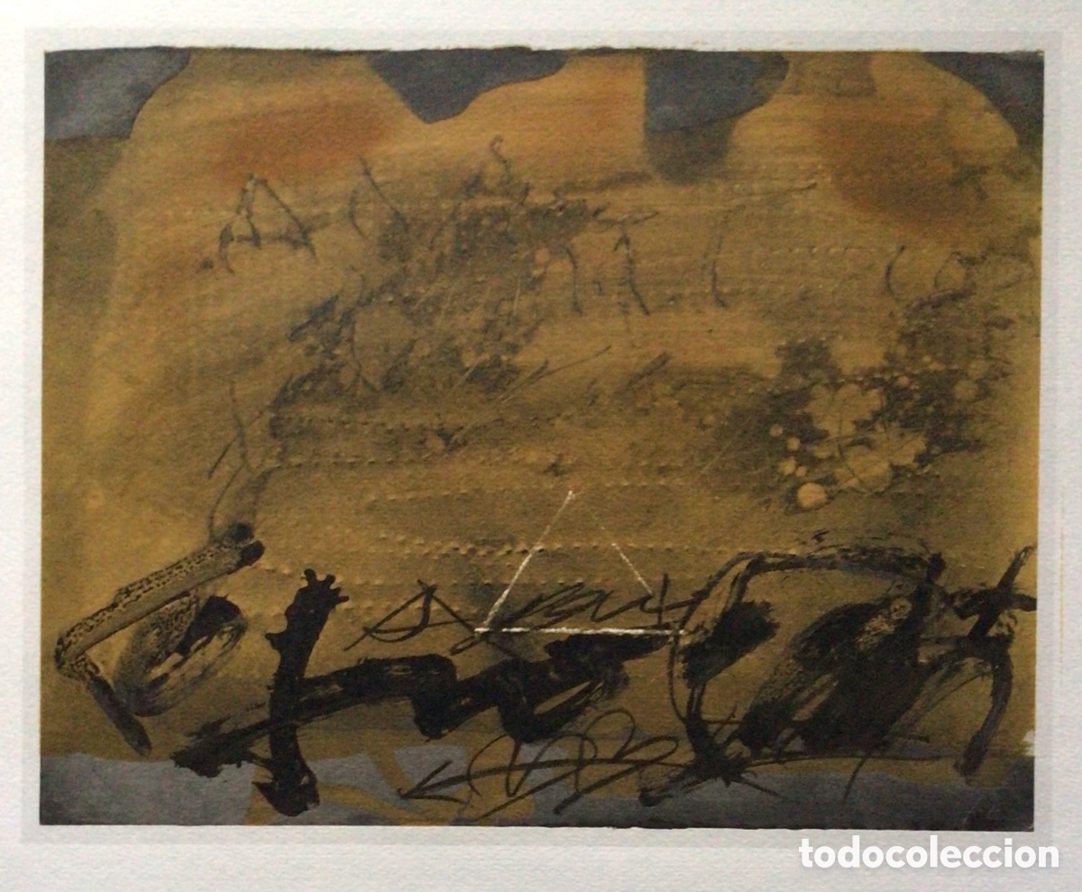 Arte: Litograf&iacute;a Tapies graffiti e triangolo - Foto 4