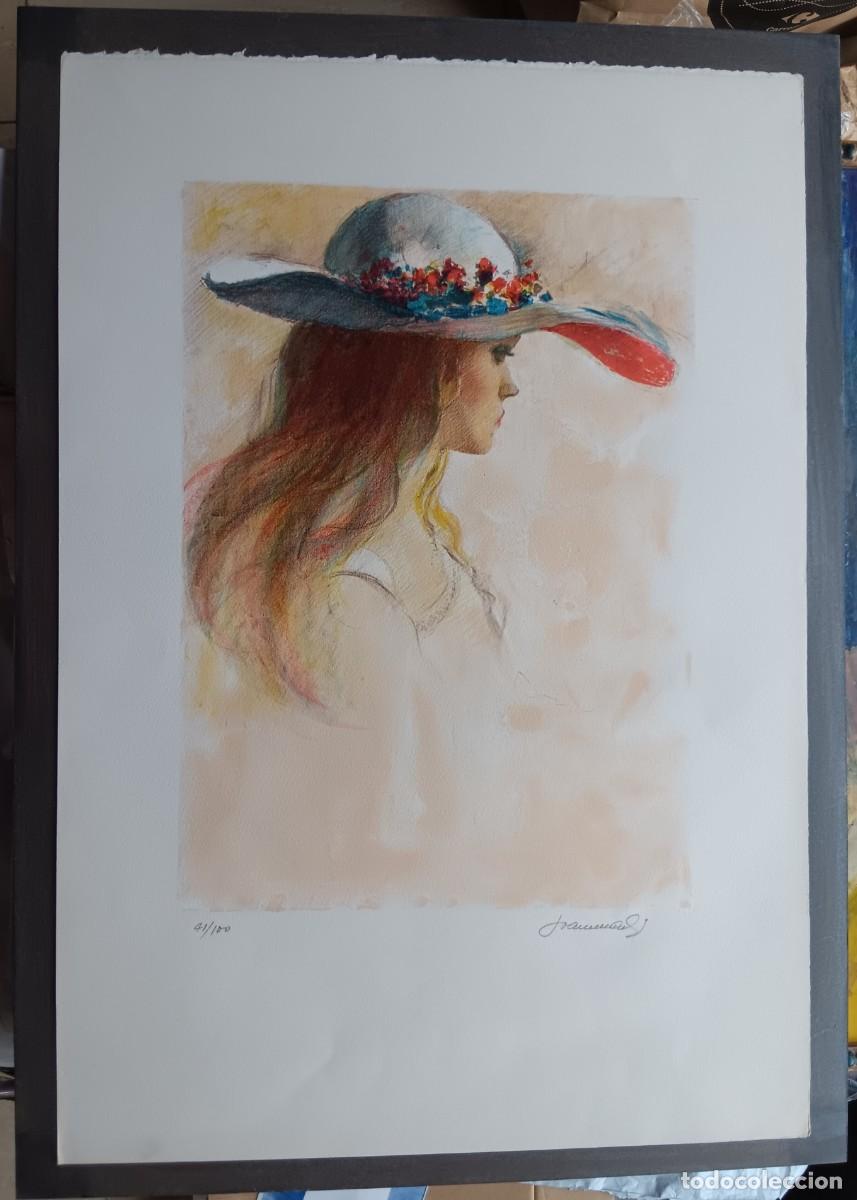 Arte: JOAN MART&Iacute; ARAGON&Eacute;S. LITOGRAF&Iacute;A 41 DE 100 NUMERADA Y FIRMADA A L&Aacute;PIZ. TABLA: 70 X 50.