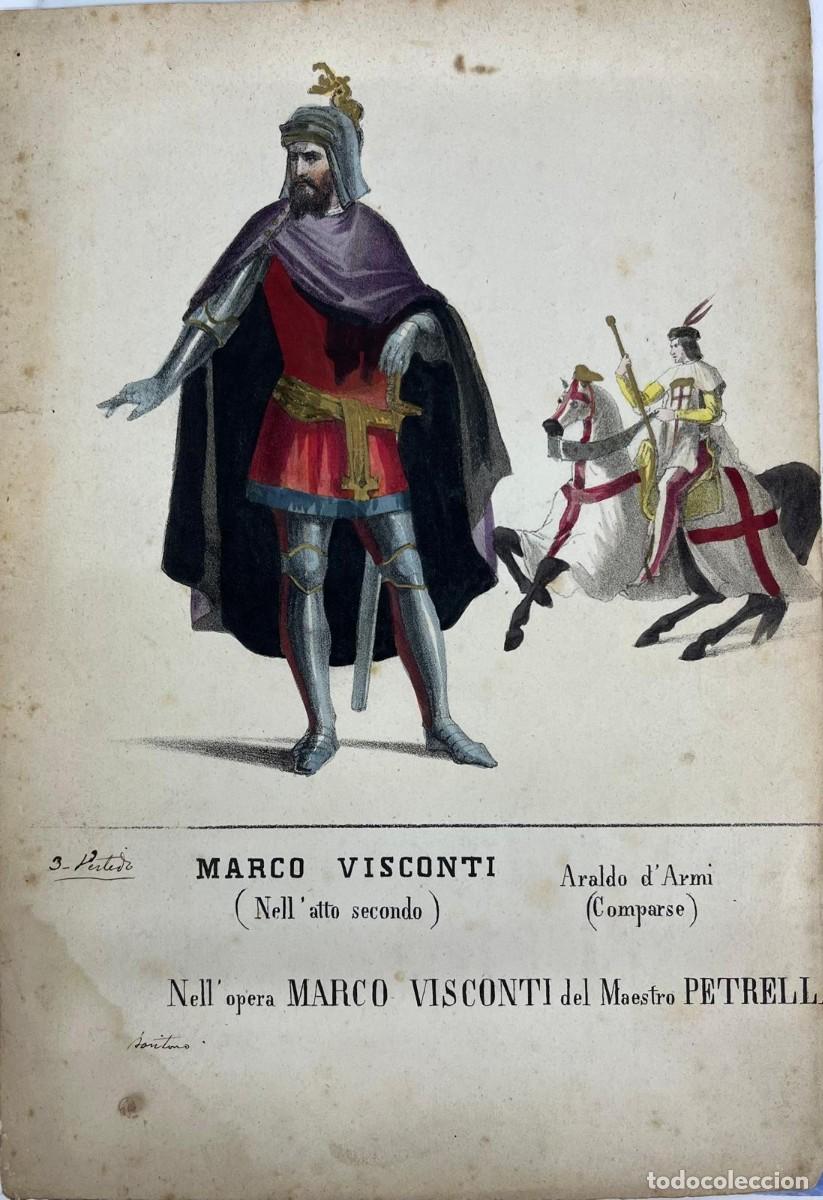 Kunst: Dise&ntilde;o del personaje &rdquo;Marco Visconti&rdquo; sobre la &oacute;pera &rdquo;Marco Visconti&rdquo; de Petrella