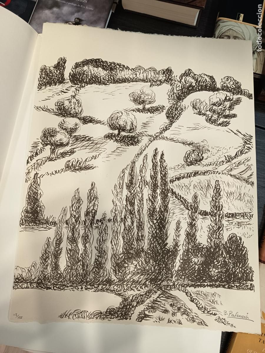 Arte: 1977 - BENJAM&Iacute;N PALENCIA. Litograf&iacute;a original firmada a l&aacute;piz por el artista