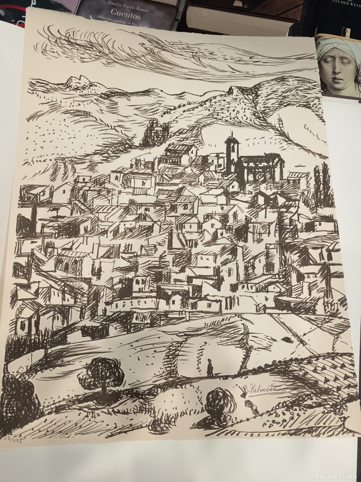 Arte: 1977 - BENJAM&Iacute;N PALENCIA. Litograf&iacute;a original firmada a l&aacute;piz por el artista