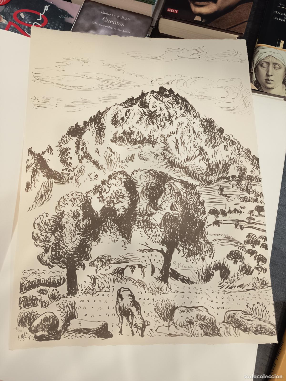 Arte: 1977 - BENJAM&Iacute;N PALENCIA. Litograf&iacute;a original firmada a l&aacute;piz por el artista