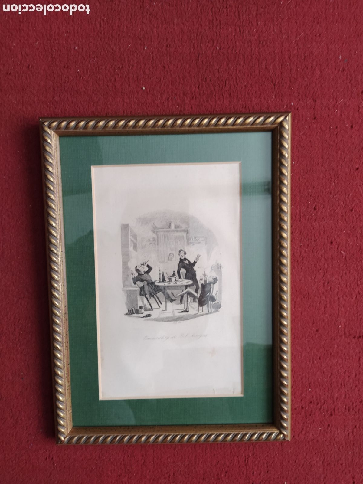 Arte: LOTE DE 8 CUADROS CON LITOGRAF&Iacute;A - Foto 4