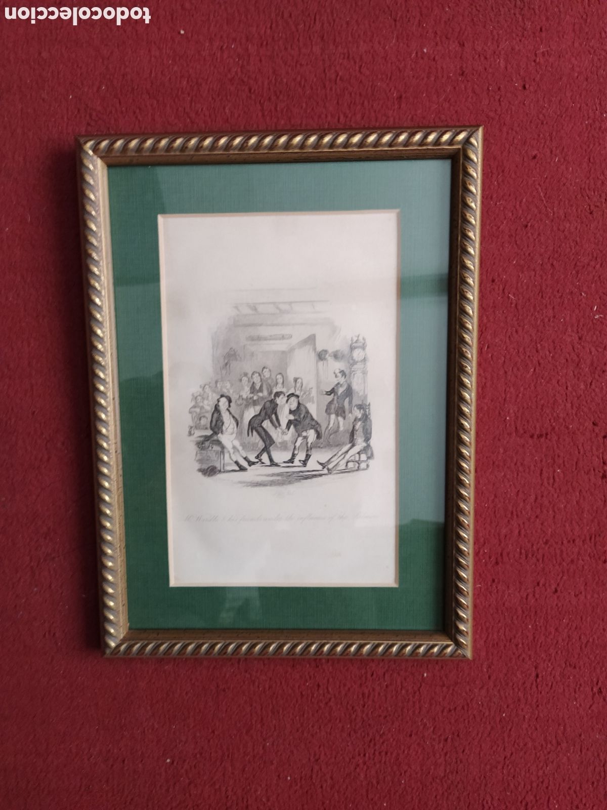 Arte: LOTE DE 8 CUADROS CON LITOGRAF&Iacute;A - Foto 9