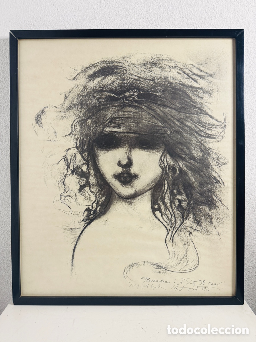 Arte: Cuixart Tramontana o el Desitg de l,amor 1976 Litograf&iacute;a 60 x 50 cm