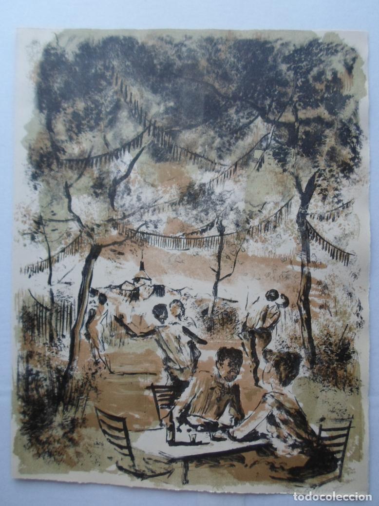 Arte: Eduardo Vicente (Madrid 1909- 1968) BAILONGO litogra 1963 de 37x48cms, firmada l&aacute;piz. Edici&oacute;n 127ej