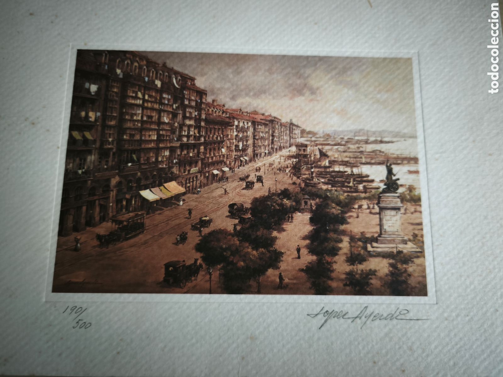 Arte: La Ribera. Lopez Ayerdi 190/500. 23 x 16 cms en total.