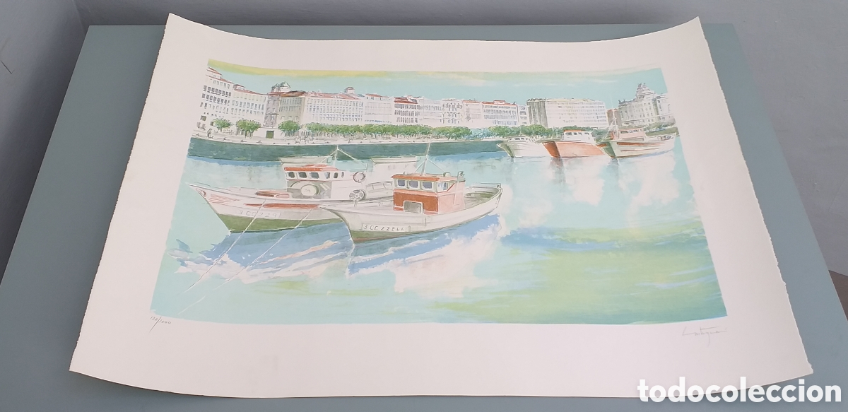 Arte: LITOGRAF&Iacute;A SERGI CASTIGNANI &rdquo; REFLEJOS&rdquo; - Foto 1