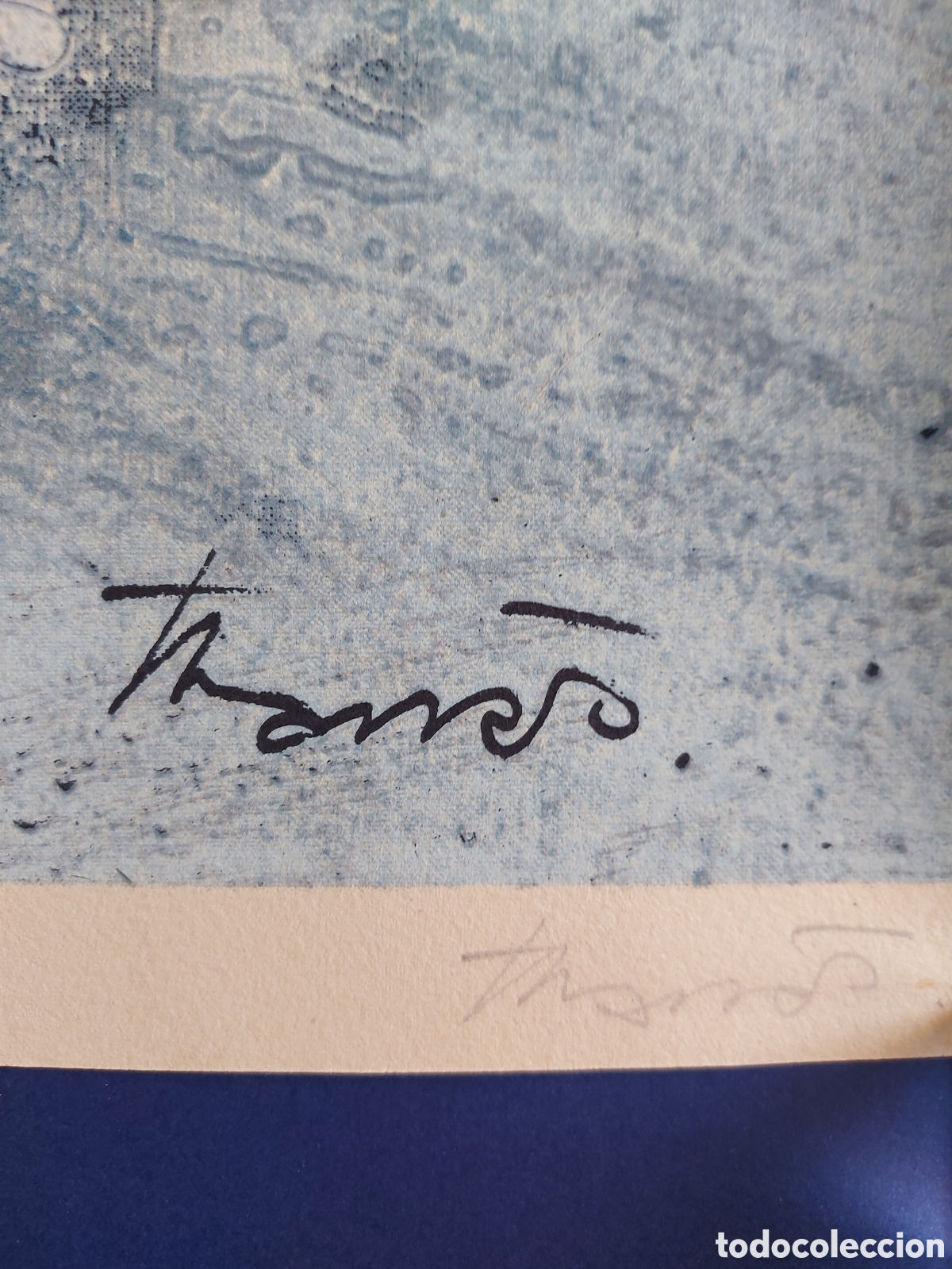 Arte: JOAN - JOSEP THARRATS &rdquo;CIRCULO BLUE &rdquo; LITOGRAFIA - Foto 5