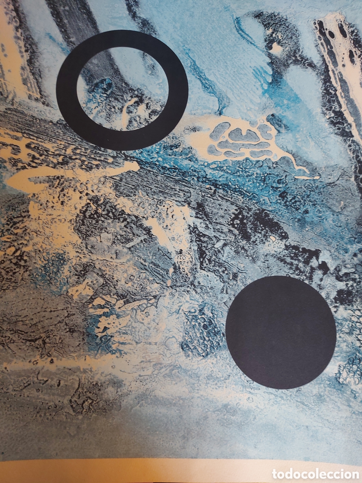 Arte: JOAN - JOSEP THARRATS &rdquo;CIRCULO BLUE &rdquo; LITOGRAFIA - Foto 1