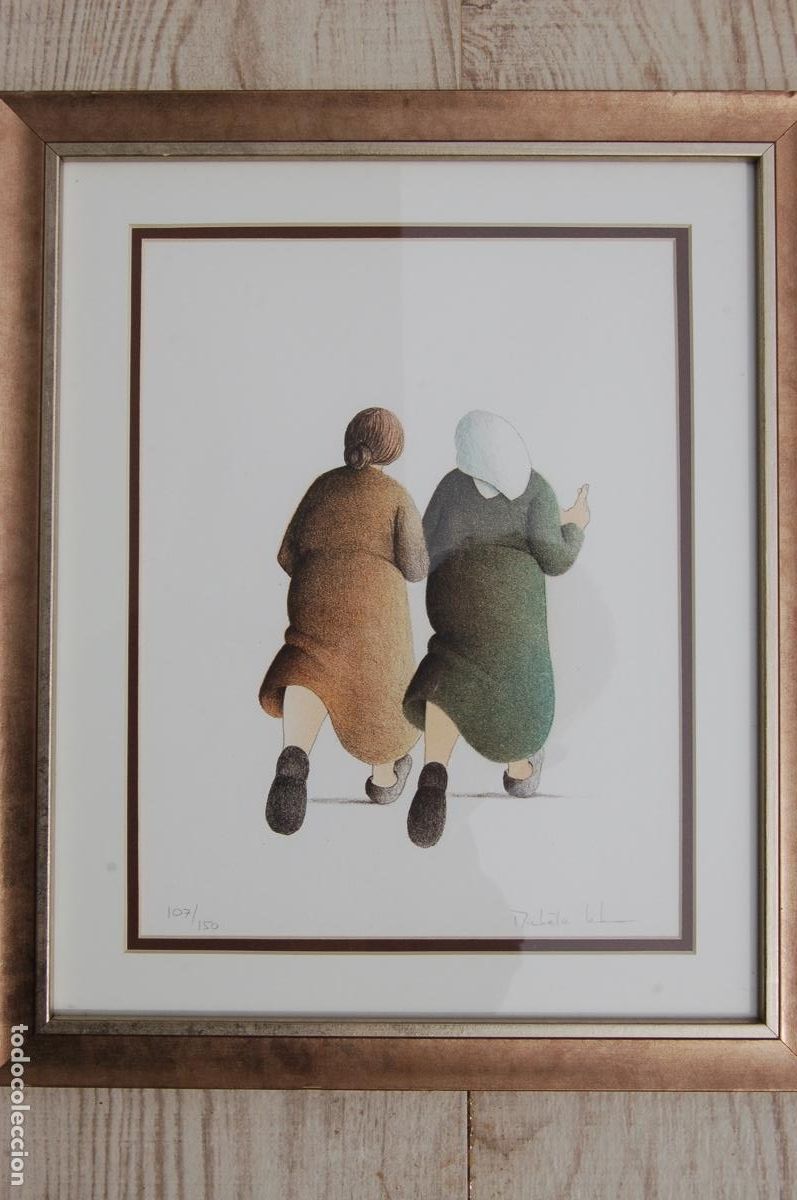 Arte: MICHELE LEHMANN (1940 Suiza).Litografia de 32,5x27 firmada a l&aacute;piz enmarcada 36x31. 107/150