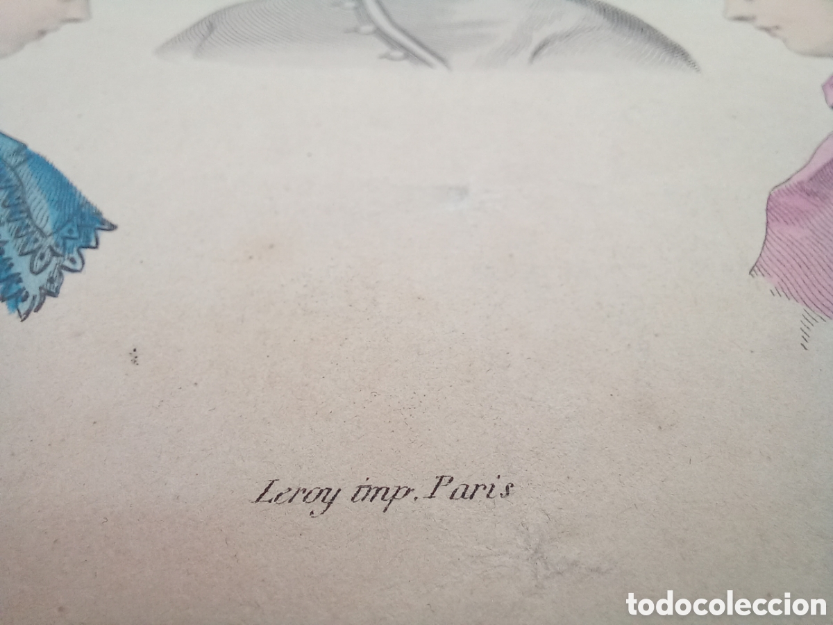 Arte: La Mode Illustree. 1868. Litograf&iacute;a. - Foto 3