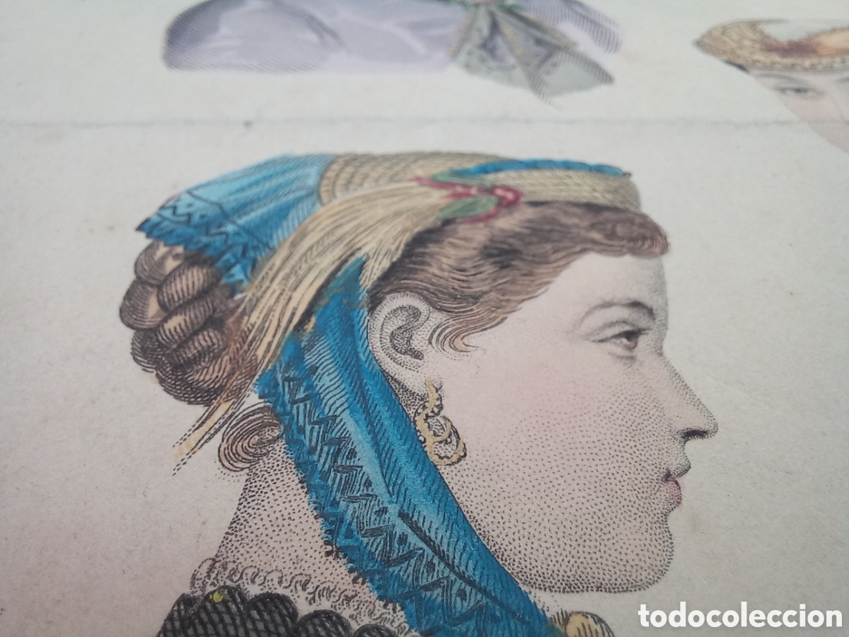 Arte: La Mode Illustree. 1868. Litograf&iacute;a. - Foto 7