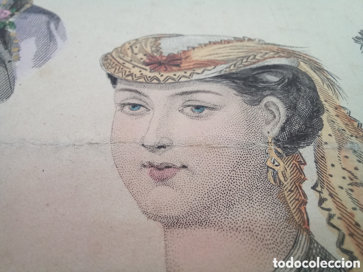 Arte: La Mode Illustree. 1868. Litograf&iacute;a. - Foto 8