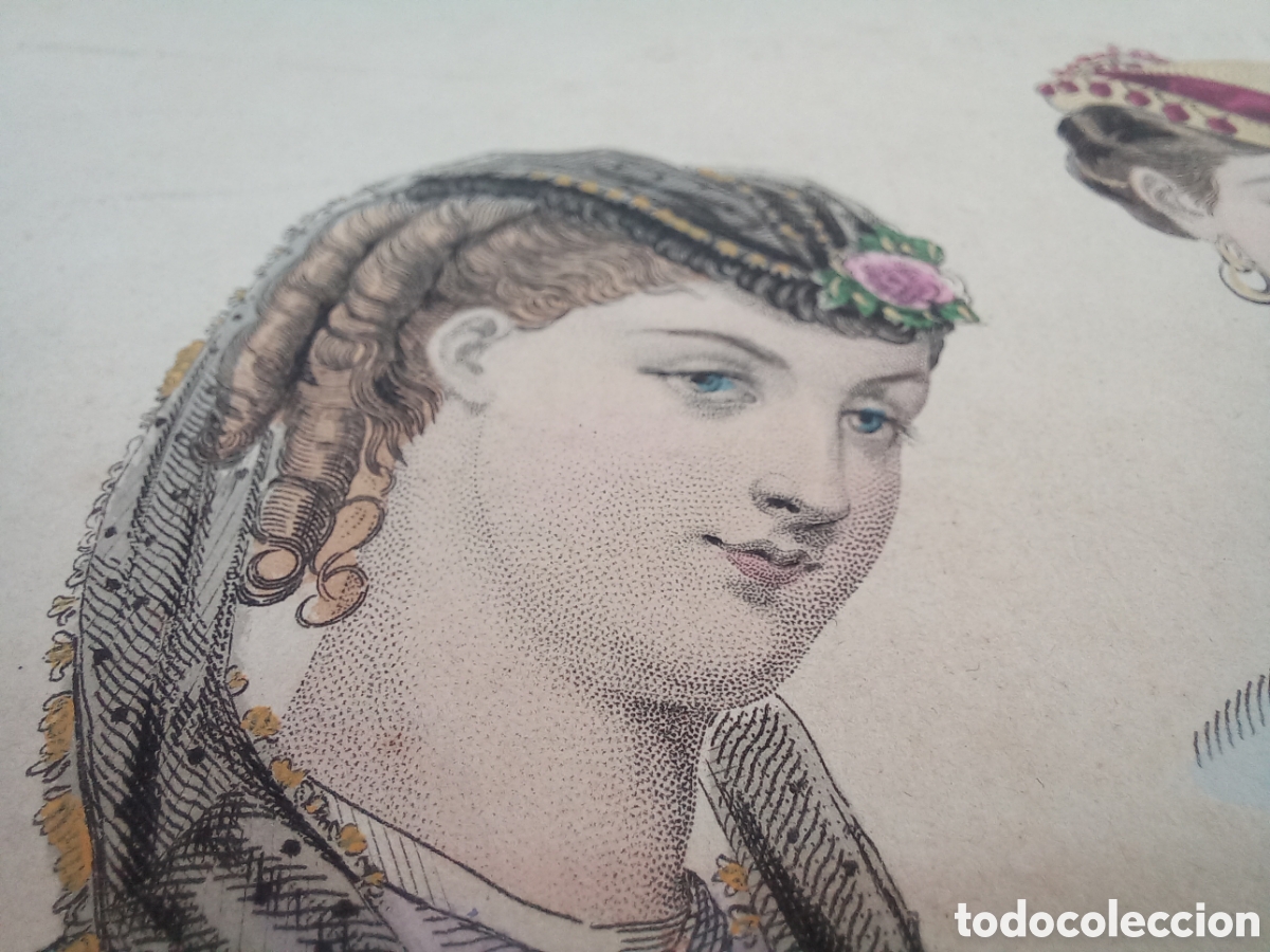 Arte: La Mode Illustree. 1868. Litograf&iacute;a. - Foto 9