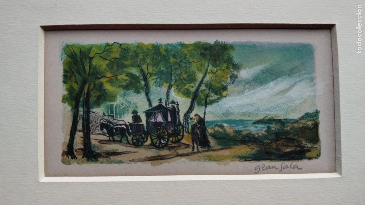 Art: GRAU SALA.-LITOGRAFIA ILUMINADA.-FIRMADA A MANO.-A&Ntilde;O 1950.