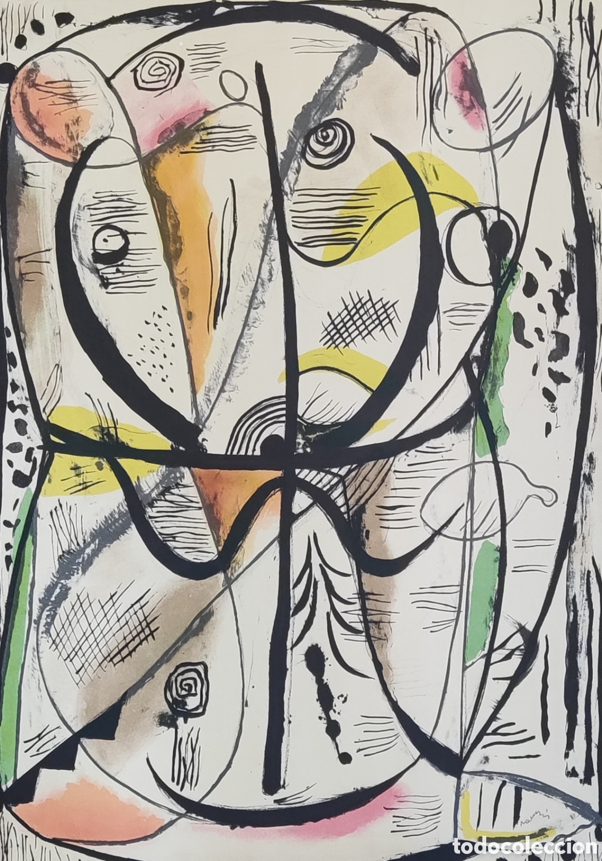 Arte: Juli Ramis (1910-1990). Litograf&iacute;a. Original. Firmada y Numerada. S&oacute;ller. Mallorca.