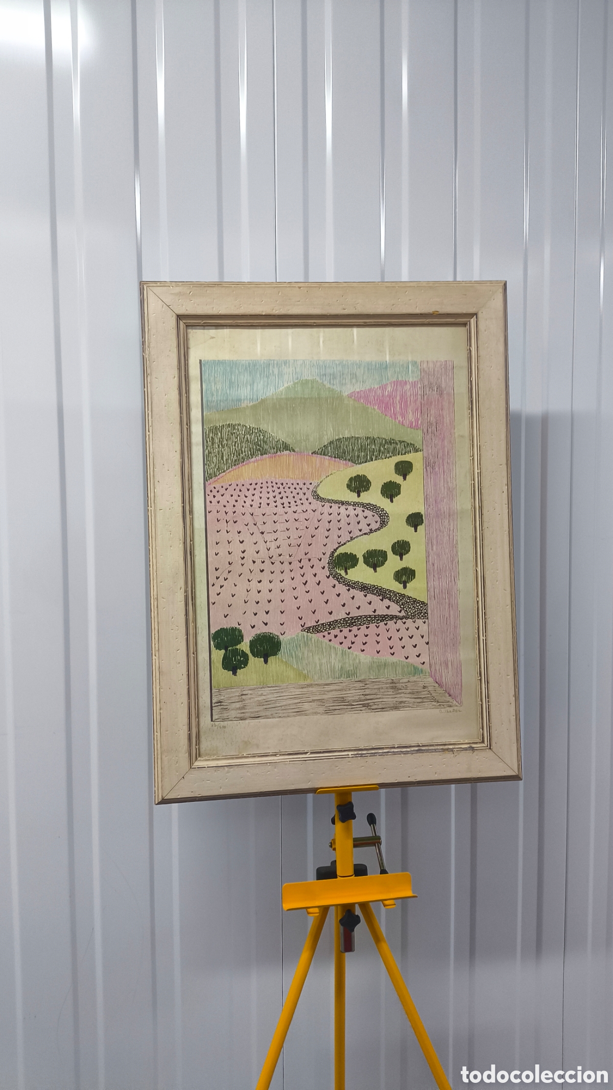 Arte: Concha Ib&aacute;&ntilde;ez &ndash; Litograf&iacute;a original &rdquo;Paisatge&rdquo;, 22/200, firmada