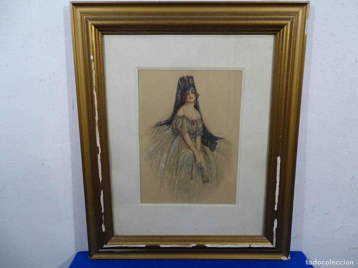 Kunst: LITOGRAFIA COLOREADA A MANO. GASPAR CAMPS JUNYENT 1923.