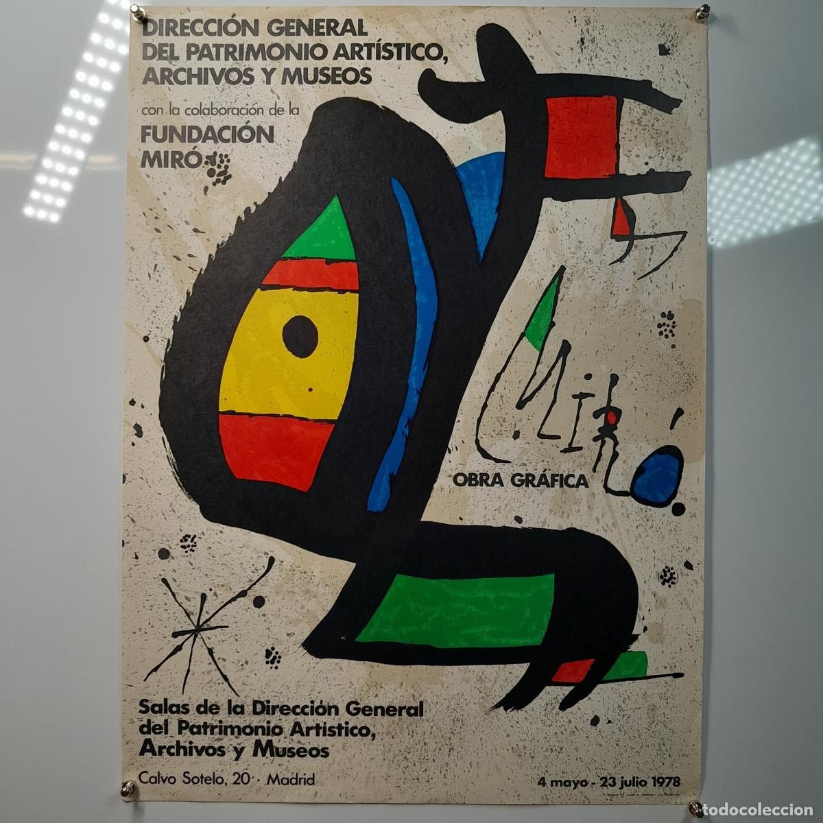Arte: CARTEL LITOGRAFICO JOAN MIR&Oacute;. OBRA GR&Aacute;FICA. DIRECCI&Oacute;N GENERAL DEL PATRIMONIO ART&Iacute;STICO. 1978.