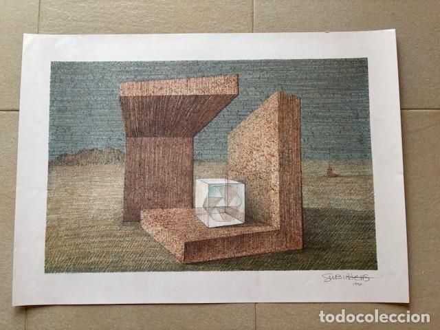 Kunst: LITOGRAFIA JOSEP MARIA SUBIRACHS 125 ANIVERSARIO CAIXA ESTALVIS DE MANRESA