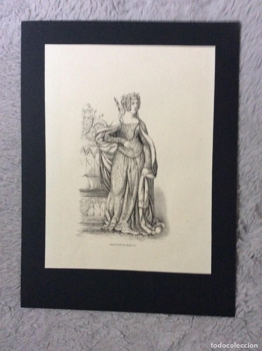 Art: Philippine de Hainaut - Litografia do s&eacute;culo XIX