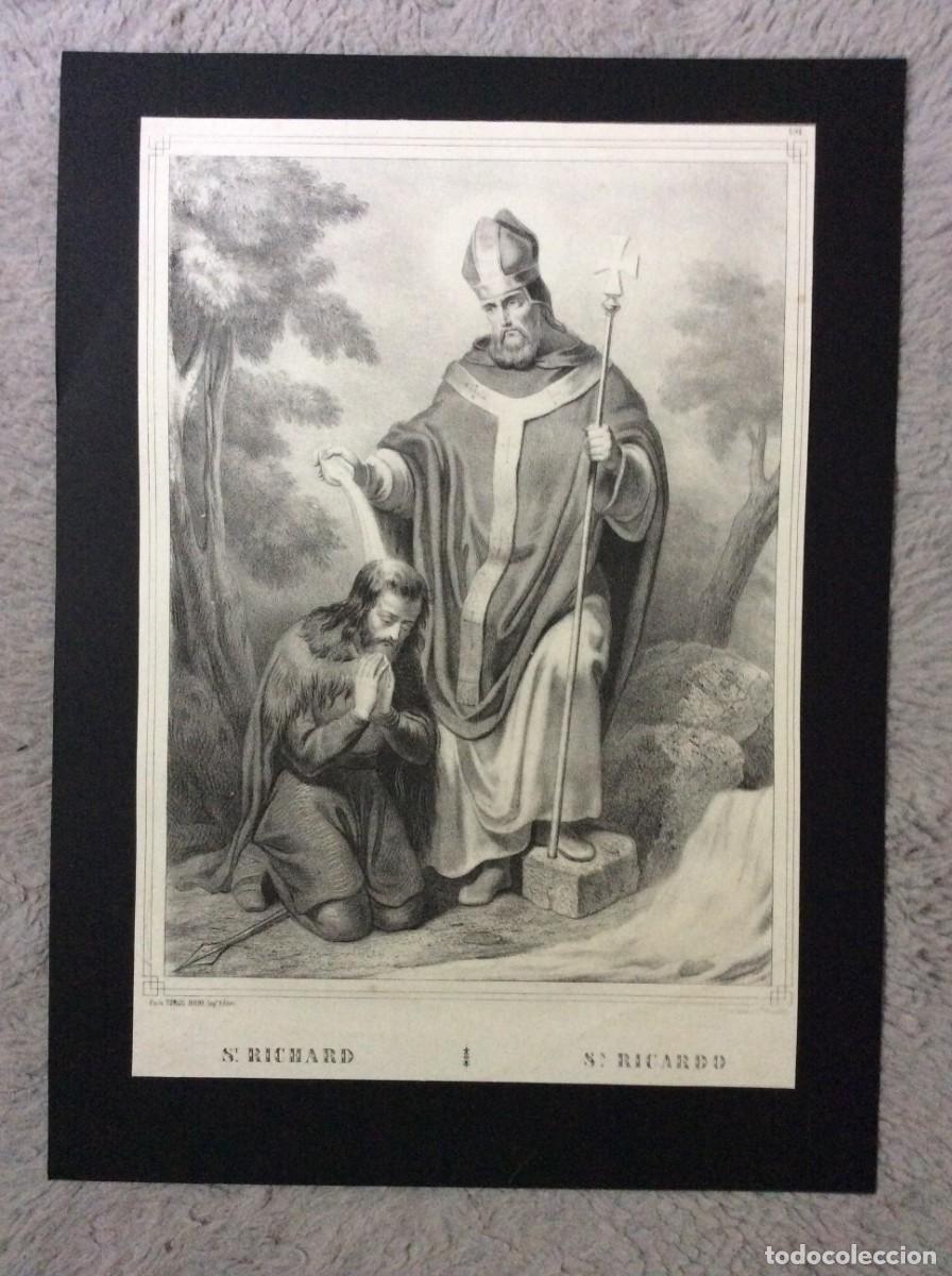 Art: S.t Richard - S.N Ricardo - (Paris, L. Turgis Imp. Editeur ). Litografia n.&ordm; 594, S&eacute;culo XIX