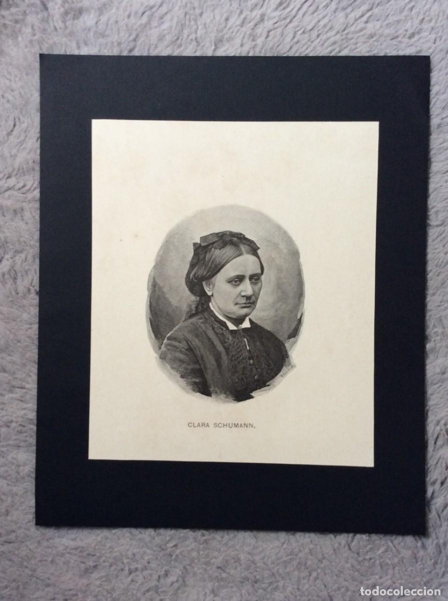 Kunst: Litografia do s&eacute;culo XIX - Clara Schumann ( Pianista e compositora )