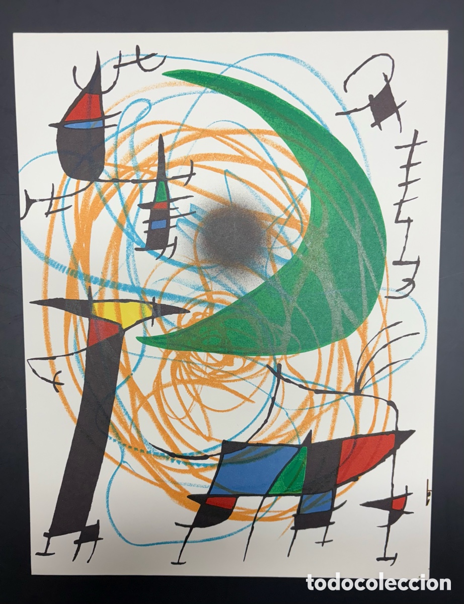Art: Litograf&iacute;a Original, Joan Mir&oacute; La lune verte