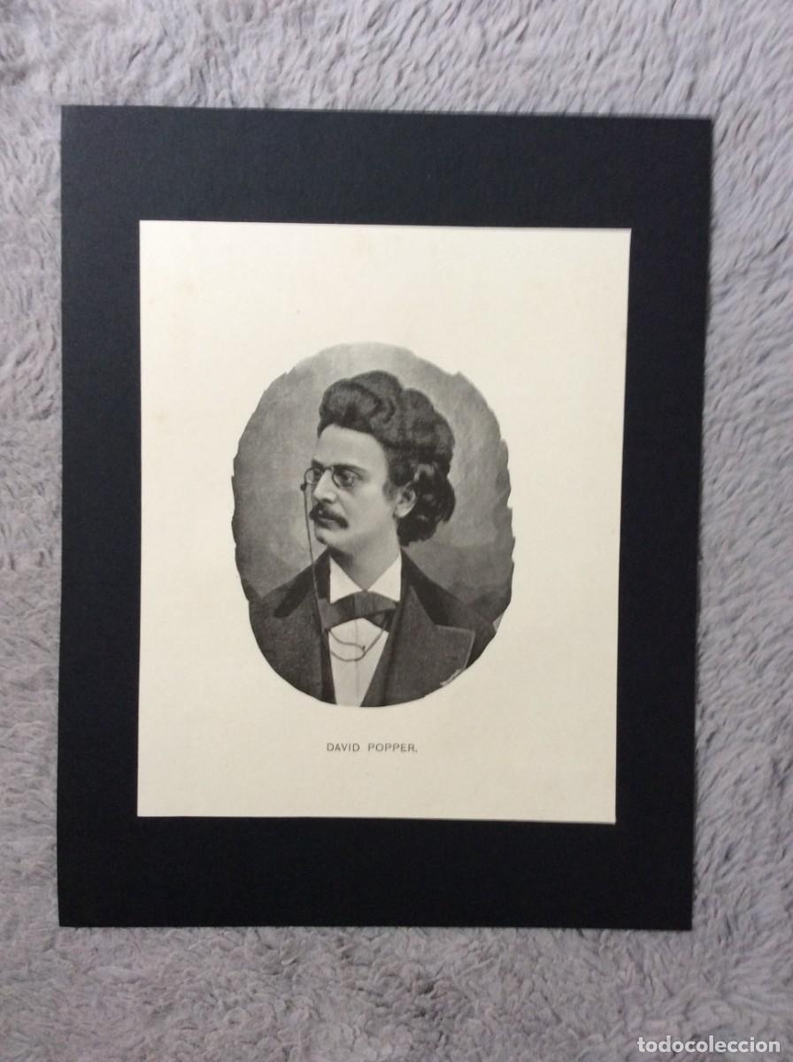 Arte: Litografia do s&eacute;culo XIX - David Popper (Violoncelista e compositor )