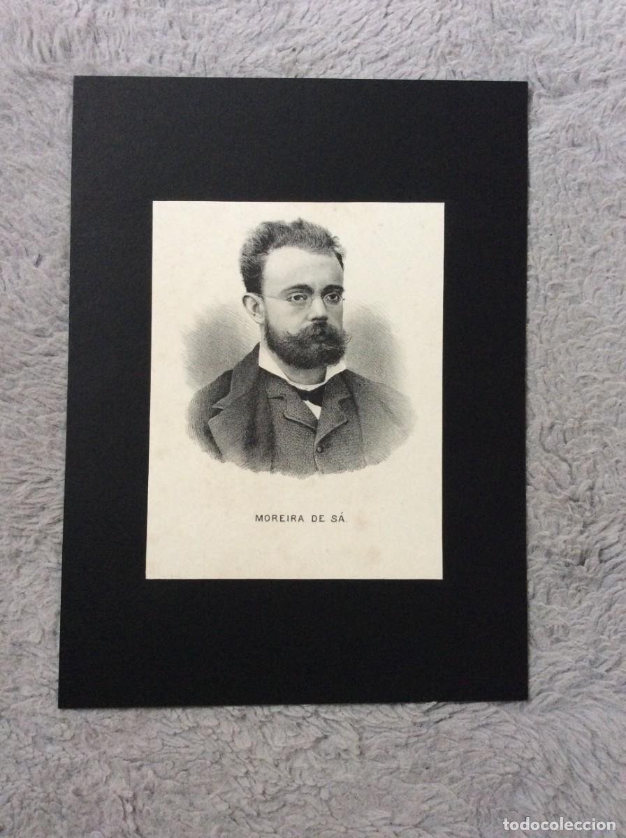 Arte: Litografia do s&eacute;culo XIX - Moreira de S&aacute; ( M&uacute;sico, concertista, maestro e professor)