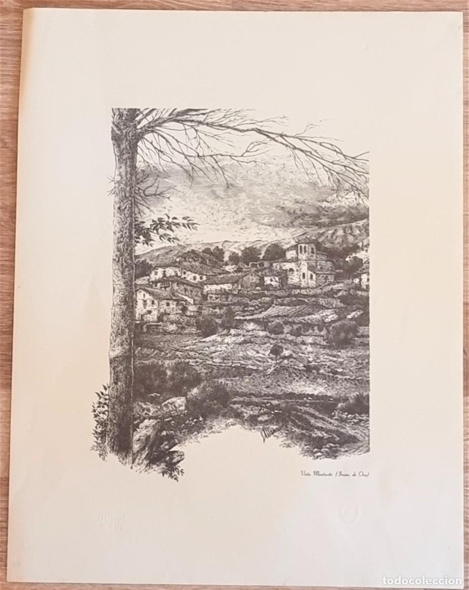 Arte: VISTA MONTEVITE - IRU&Ntilde;A DE OCA (&Aacute;lava). 31x40 cm. DIBUJO de ALDAMA J.