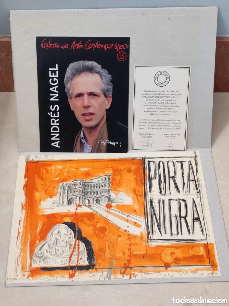Arte: Litografia Andres Nagel Galeria Arte Contemporaneo numerada y firmada