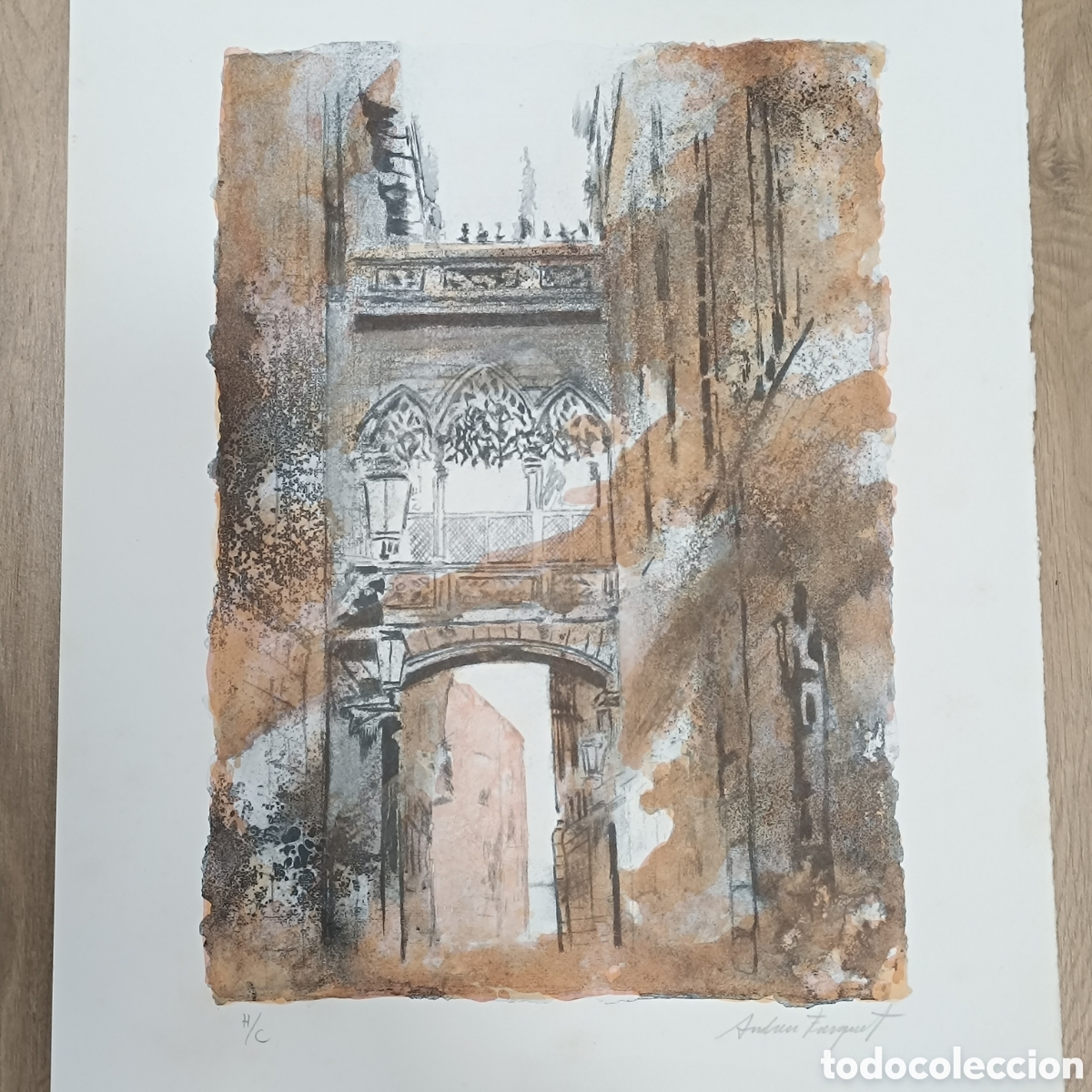 Arte: Litograf&iacute;a de Jordy Andreu Fresquet con certificado de autenticidad.