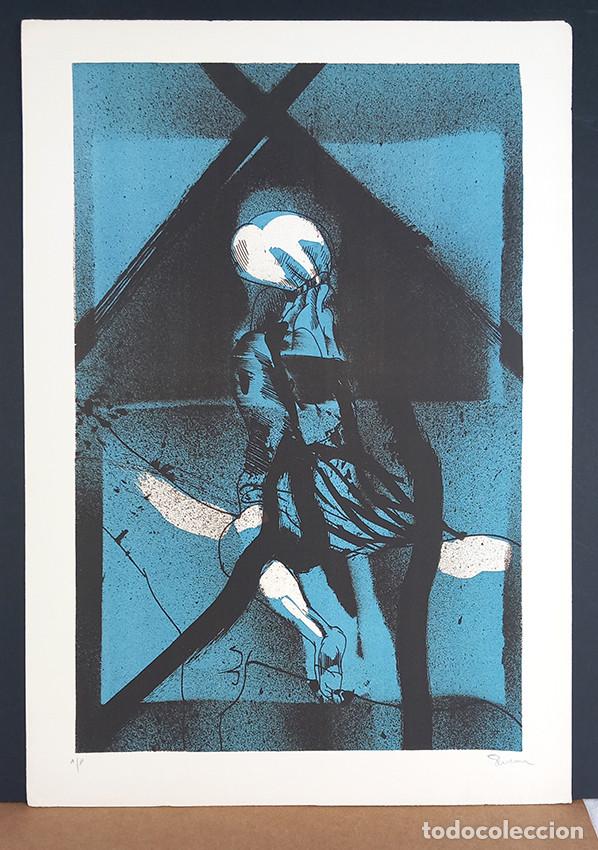 Arte: Gast&oacute;n Orellana (Valpara&iacute;so-Chile 1933). Carpeta 8 litograf&iacute;as, taller Franco Ciardelli, Mil&aacute;n