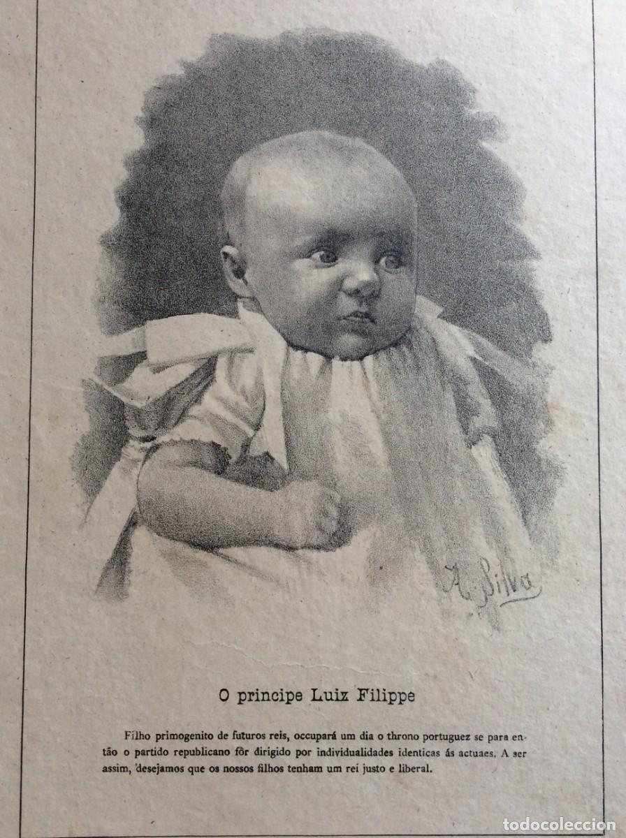 Arte: O Pr&iacute;ncipe Lu&iacute;z Filippe ( Portugal ) Lu&iacute;s Filipe de Bragan&ccedil;a . Litografia original de 1887