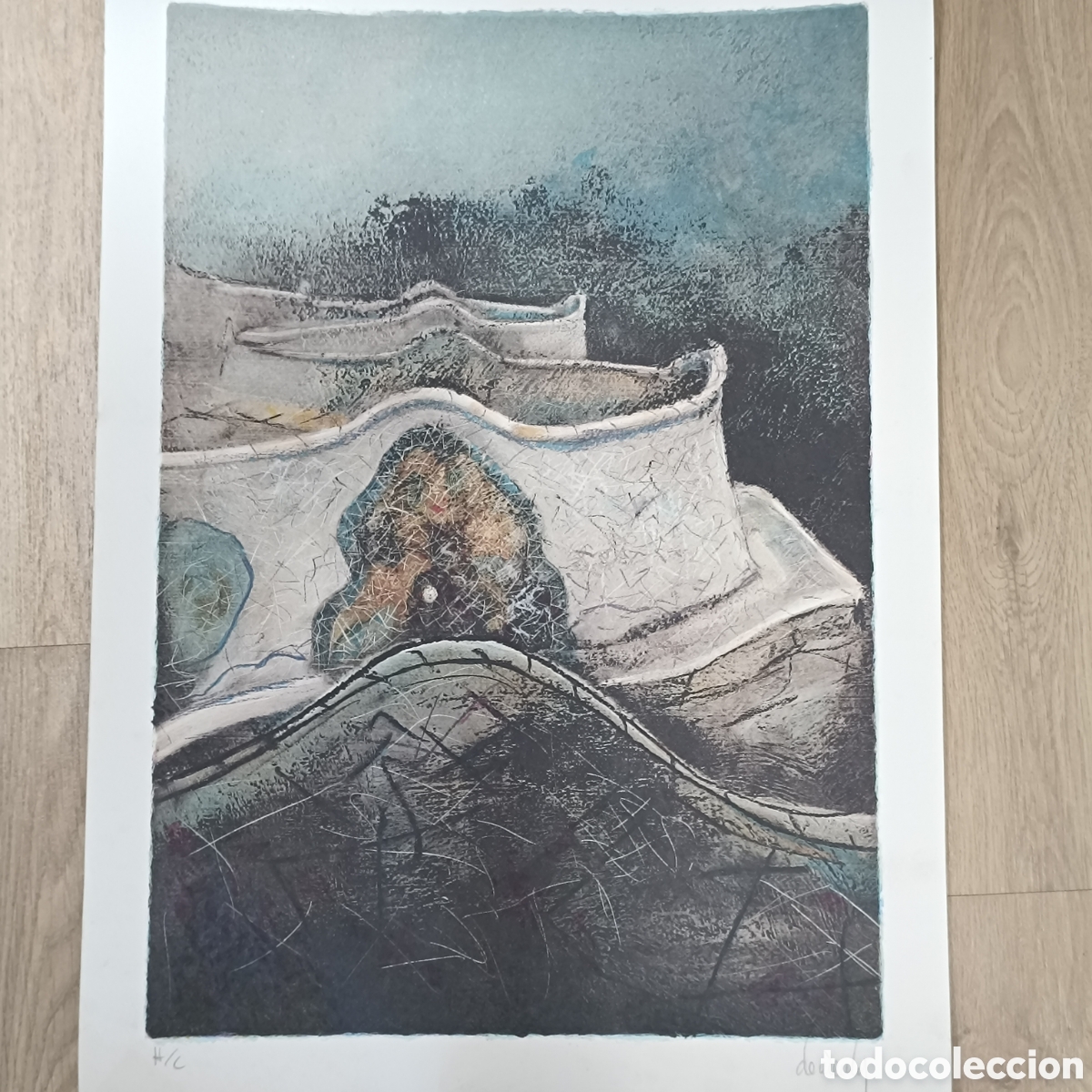 Arte: Litograf&iacute;a original firmada por Jos&eacute; Domenech.