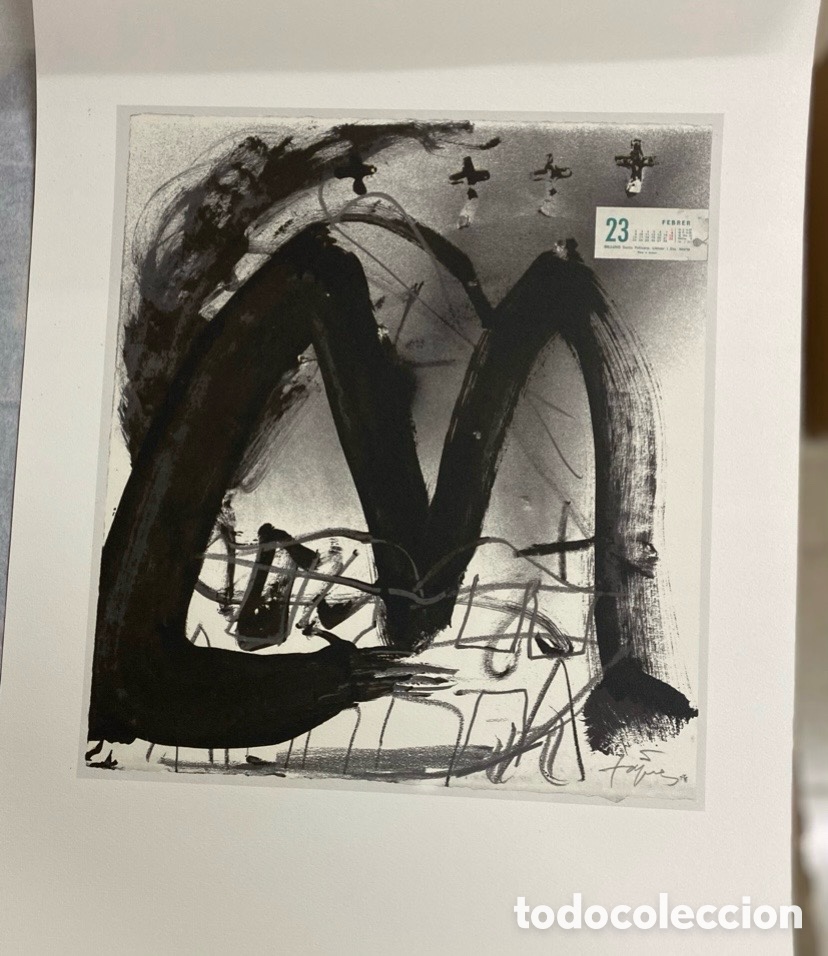 Arte: Litografia de Tapies firmada y numerada con certificado